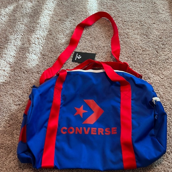 Converse Bags Converse Red Blue Duffle Bag Gym Bag Carry On Luggage